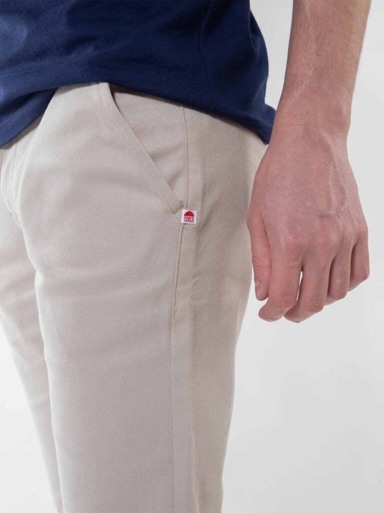 1083 - BERMUDA CHINO AJUSTE 169N coton bio filidenim flex uni beige Homme
