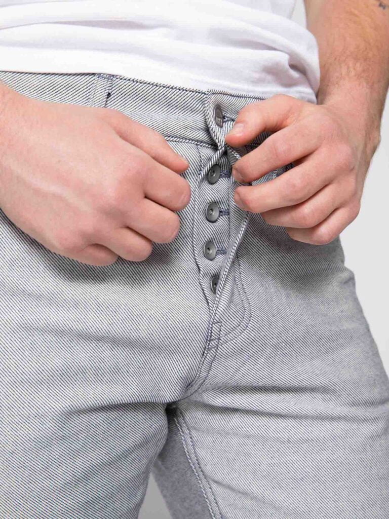 1083 - BERMUDA DROIT 171N coton bio denimoriginal bleu inverse Homme