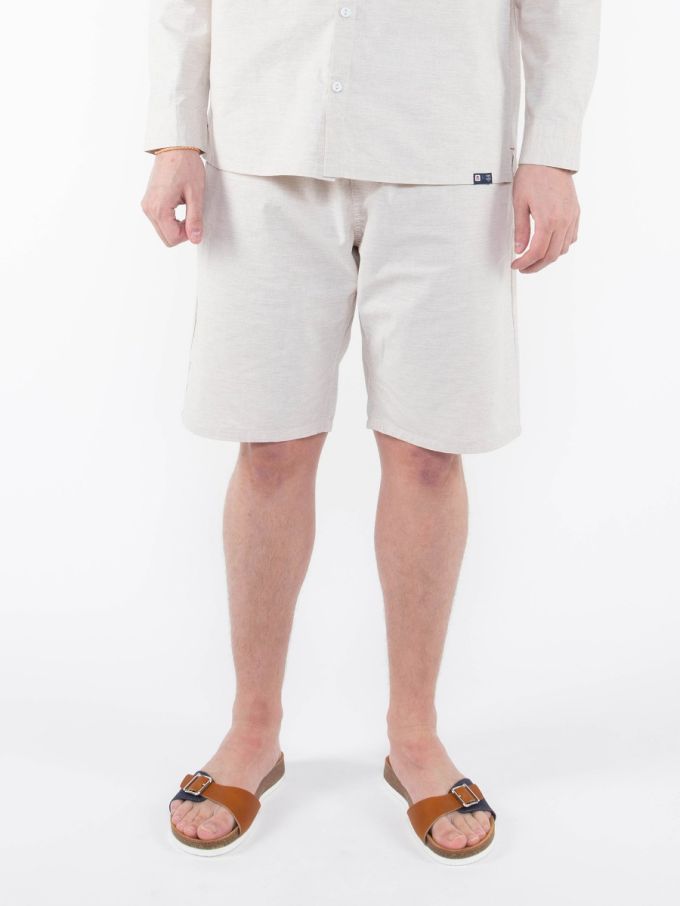 172nxbv xx0x 1083 - JOGGSHORT AMPLE 172N BLANC DES VOSGES coton bio uni naturel