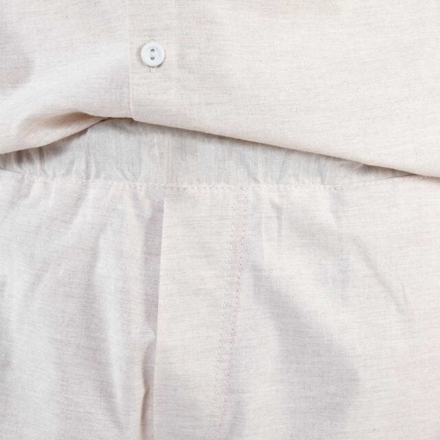 1083 - JOGGSHORT AMPLE 172N BLANC DES VOSGES coton bio uni naturel