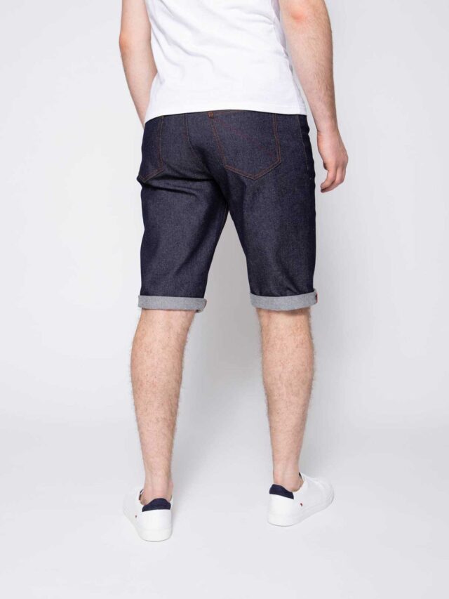1083 - BERMUDA AJUSTE 173N coton bio superdenim flex indigo brut Homme