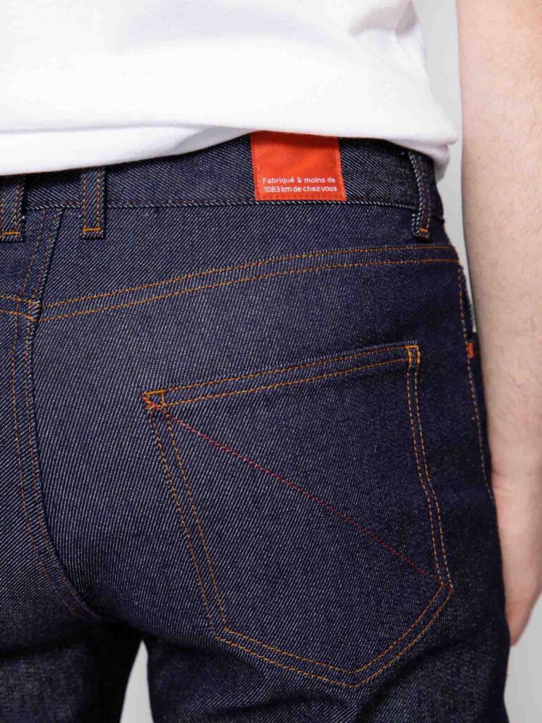1083 - BERMUDA AJUSTE 173N coton bio superdenim flex indigo brut Homme