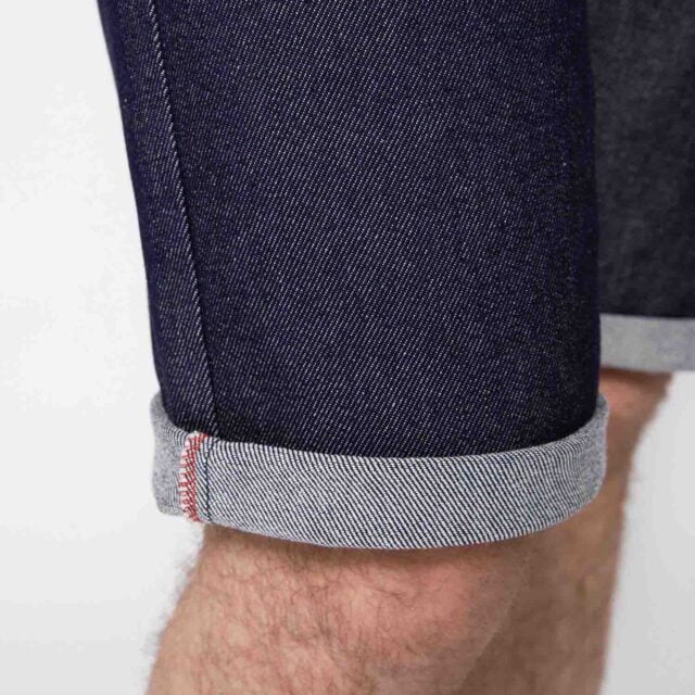 1083 - BERMUDA AJUSTE 173N coton bio superdenim flex indigo brut Homme