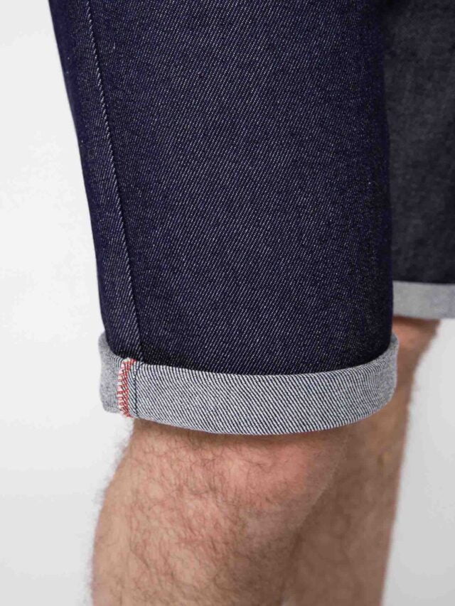 1083 - BERMUDA AJUSTE 173N coton bio superdenim flex indigo brut Homme