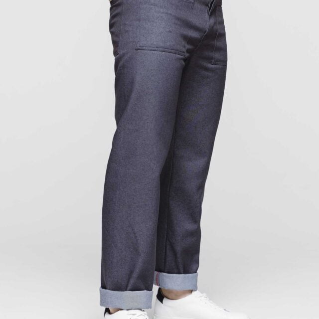 1083 - JEANS LARGE 186N INFINI recycle superdenim bleu Homme