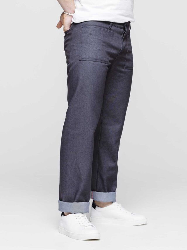 1083 - JEANS LARGE 186N INFINI recycle superdenim bleu Homme