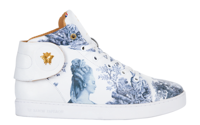 Baron Papillon - Sneaker Baron Papillon Mid Marie-Antoinette bleue