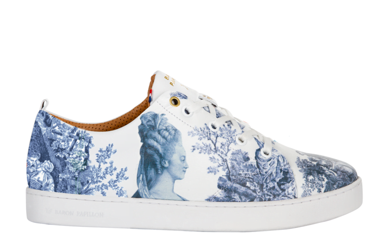 Baron Papillon - Sneaker Baron Papillon Basse Marie-Antoinette bleue