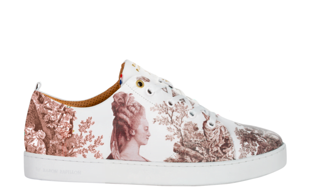 Baron Papillon - Sneaker Baron Papillon Basse Marie-Antoinette vieux rose
