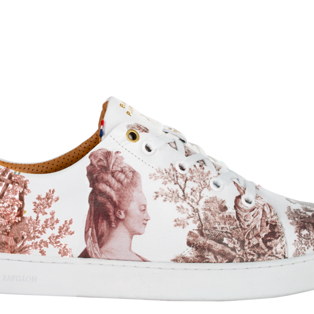 Baron Papillon - Sneaker Baron Papillon Basse Marie-Antoinette vieux rose