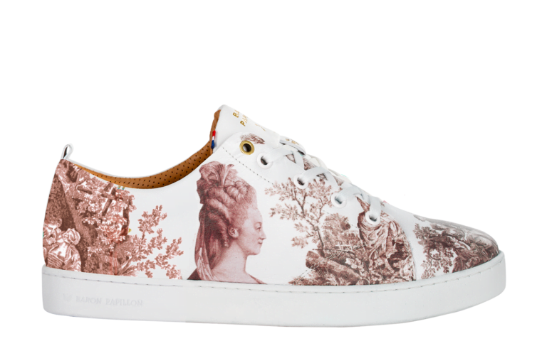 Baron Papillon - Sneaker Baron Papillon Basse Marie-Antoinette vieux rose