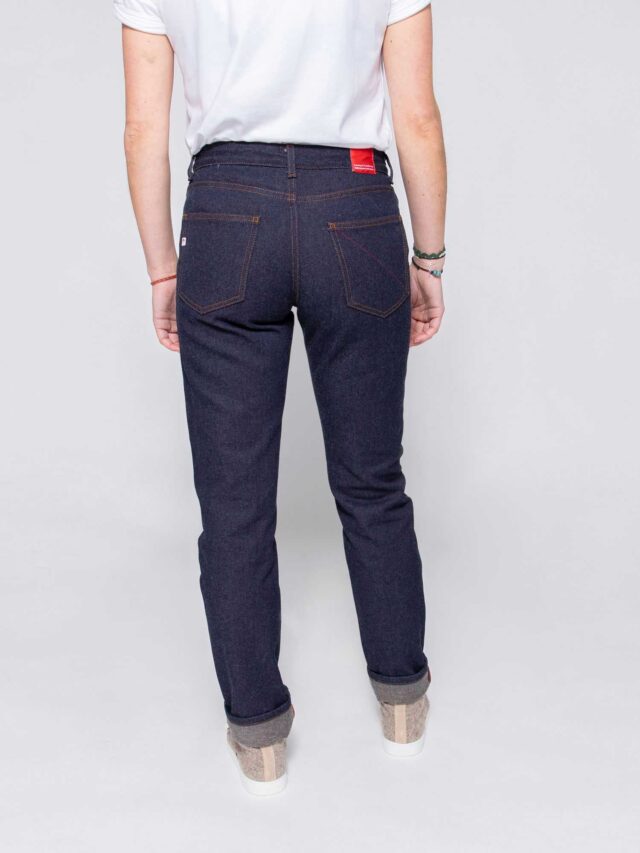 1083 - JEANS LAINE AJUSTE 203N  superdenim indigo brut Femme