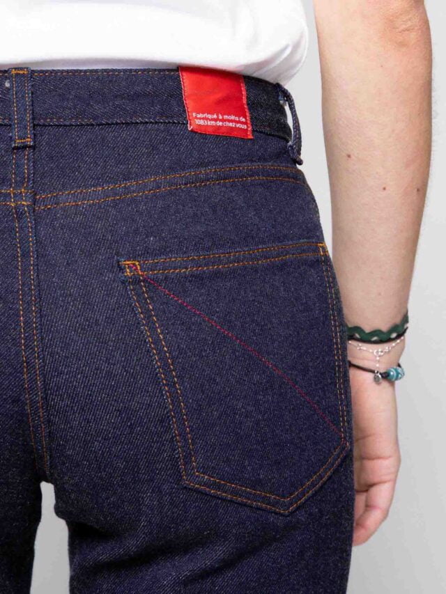 1083 - JEANS LAINE AJUSTE 203N  superdenim indigo brut Femme