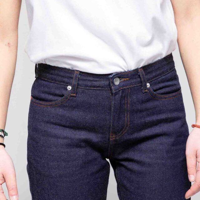 1083 - JEANS LAINE AJUSTE 203N  superdenim indigo brut Femme