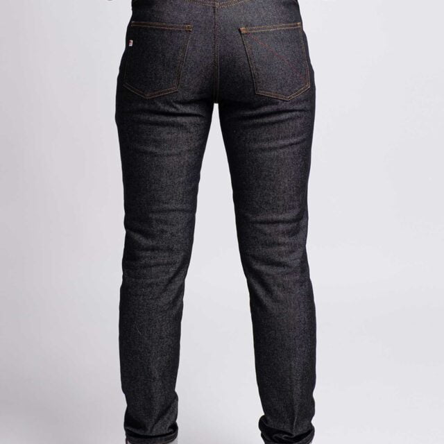 1083 - JEANS SLIM 204H noir brut coton bio superdenim flex