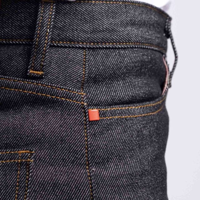 1083 - JEANS SLIM 204H noir brut coton bio superdenim flex