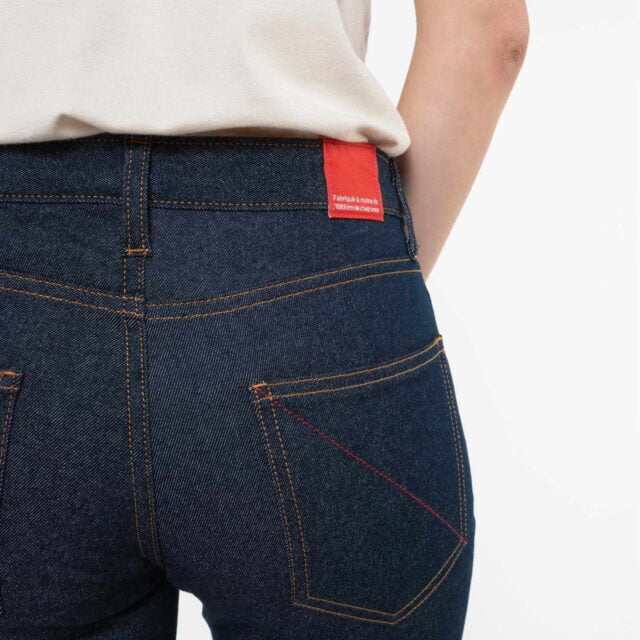 1083 - JEANS SLIM 204N FUSELE coton bio filidenim flex bleu Femme