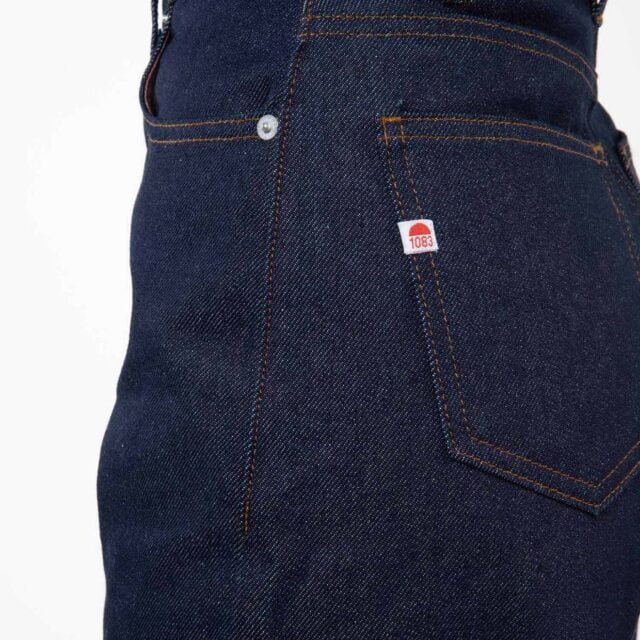 1083 - JEANS MOM 208H 100 % coton bio superdenim classique indigo brut