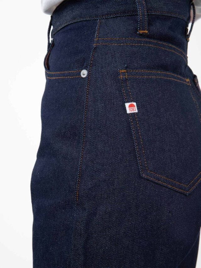 1083 - JEANS MOM 208H 100 % coton bio superdenim classique indigo brut