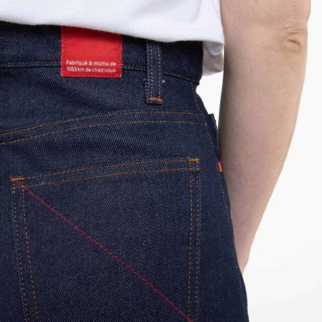 1083 - JEANS MOM 208H 100 % coton bio superdenim classique indigo brut