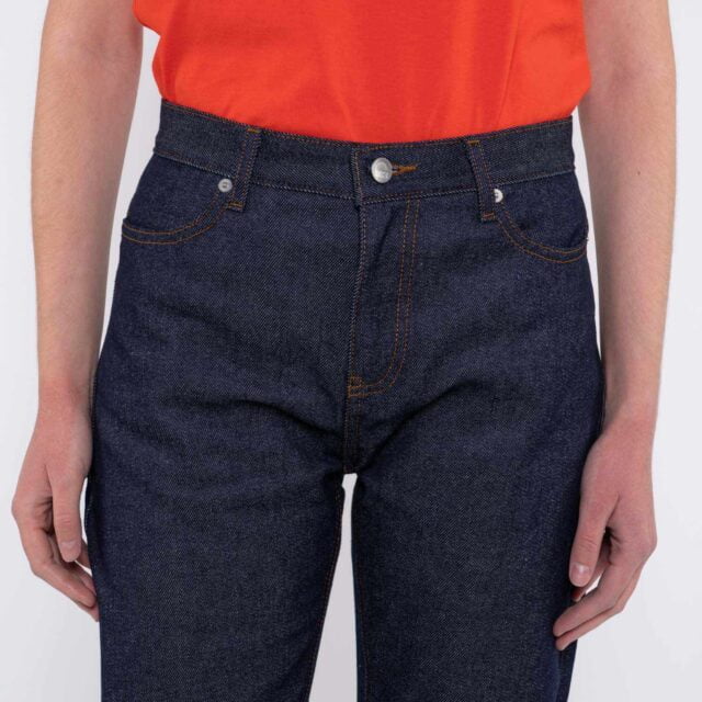 1083 - JEANS MOM 208H  flex coton bio indigo brut