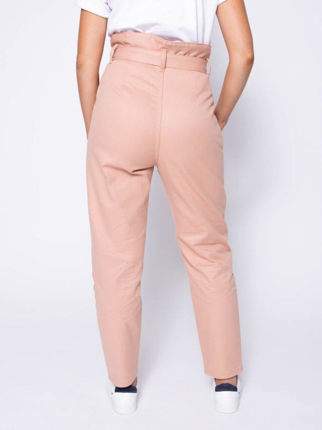 1083 - PANTALON NOUE CAROTTE 209H coton bio uni antique