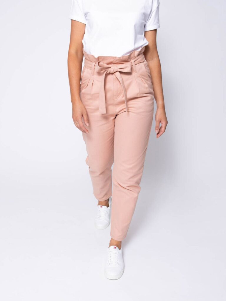 1083 - PANTALON NOUE CAROTTE 209H coton bio uni antique