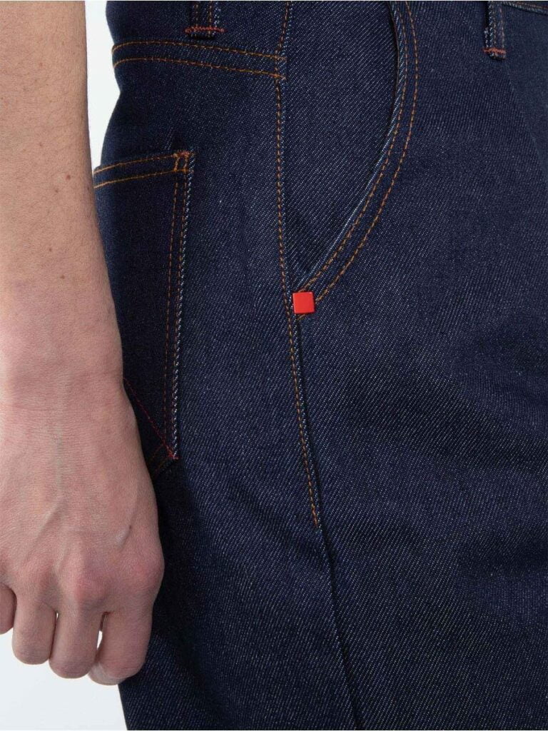 1083 - JEANS BALLON 218H 100 % coton bio superdenim indigo brut