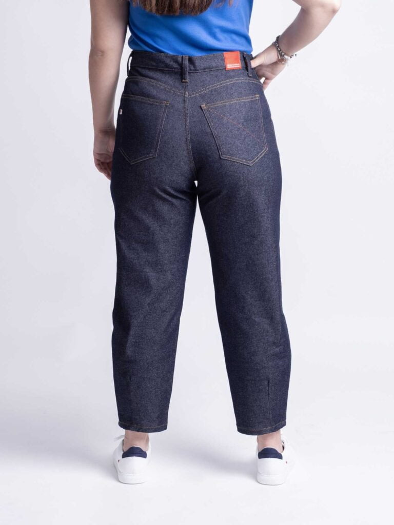 1083 - JEANS BALLON 218H flex coton bio indigo brut