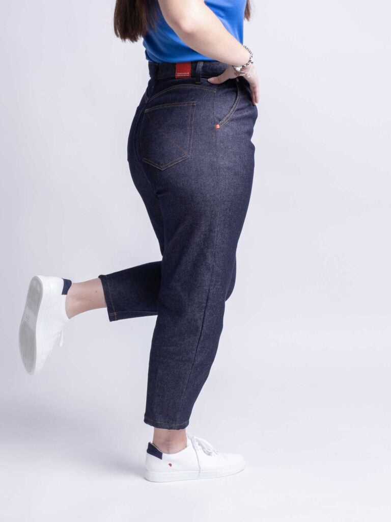 1083 - JEANS BALLON 218H flex coton bio indigo brut