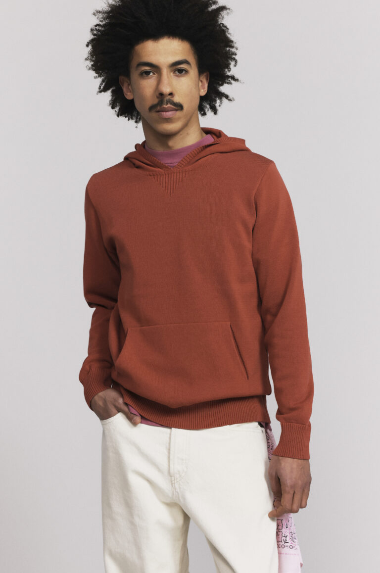 Pull Sevan capuche terracotta