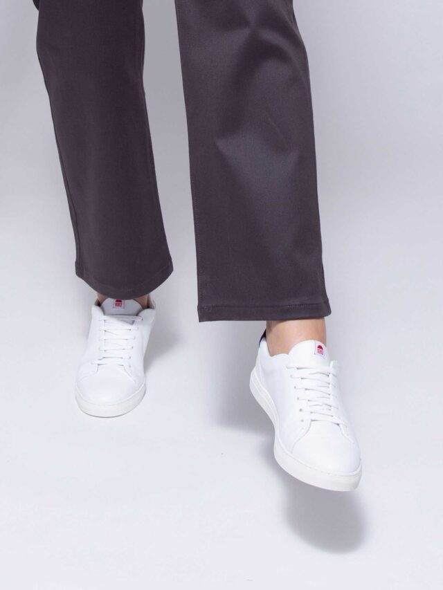 1083 - CHINO DROIT 7/8EME 261H taille haute coton bio uni anthracite