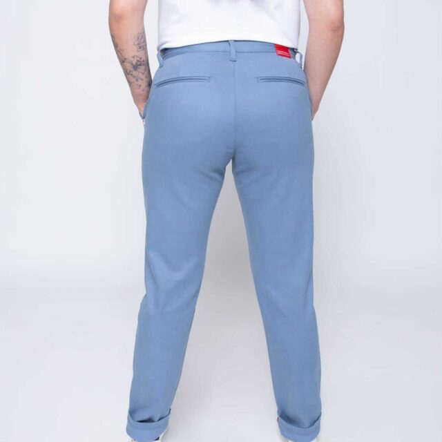 1083 - CHINO AJUSTE 263N coton bio filidenim flex uni bleu horizon Femme