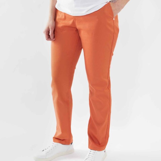 1083 - CHINO AJUSTE 263N coton bio filidenim flex uni brique Femme