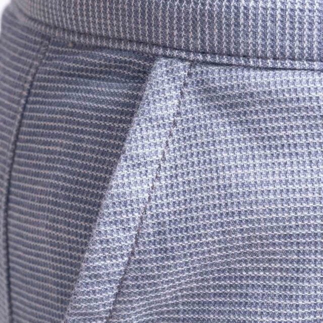 1083 - SHORT PINCE 278H LARGE taille haute coton bio pique flex bleu Femme