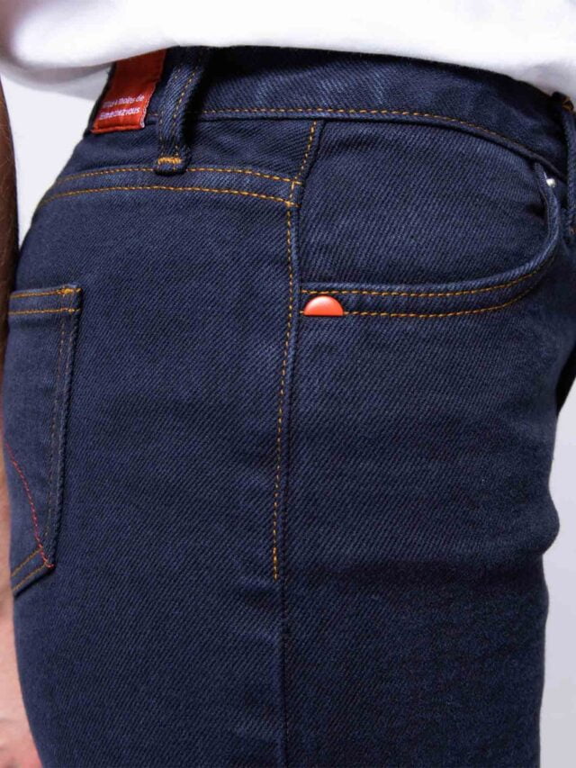 1083 - JUPE AJUSTEE 290N coton bio superdenim flex bleu nuit Femme