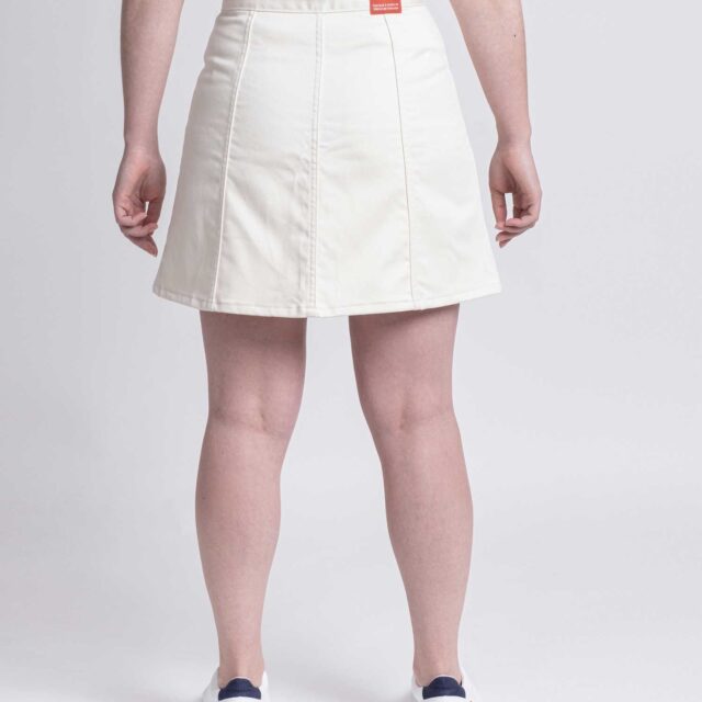 1083 - JUPE ECRU TRAPEZE 292H coton bio denimoriginal