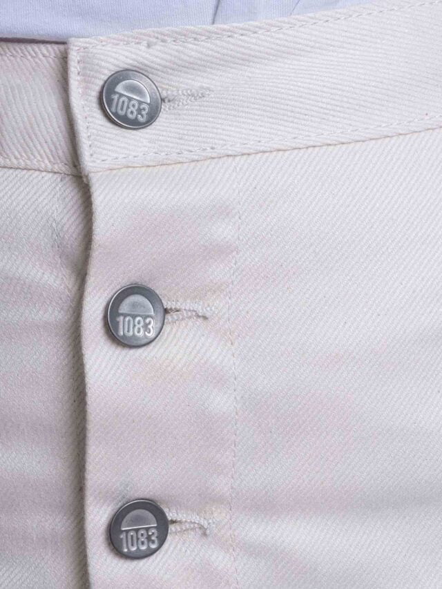 1083 - JUPE ECRU TRAPEZE 292H coton bio denimoriginal