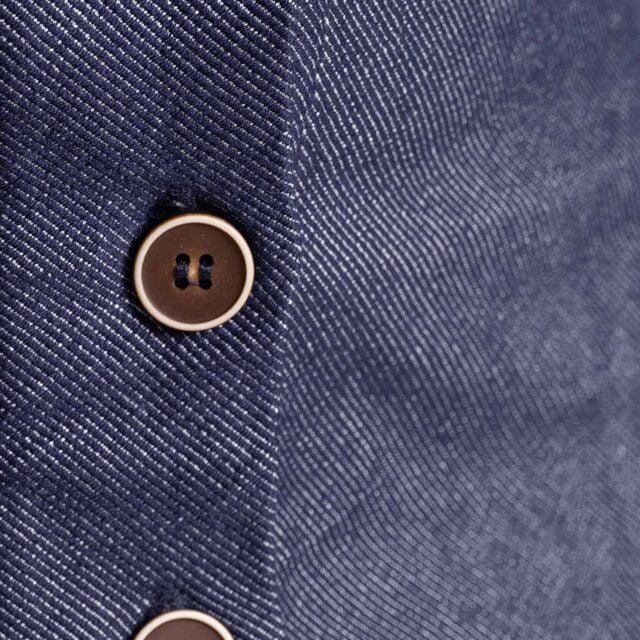 1083 - JUPE JEAN trapeze boutons 292H les hirondelles surcyclee