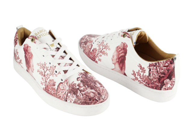 Baron Papillon - Sneaker Baron Papillon Basse Marie-Antoinette vieux rose