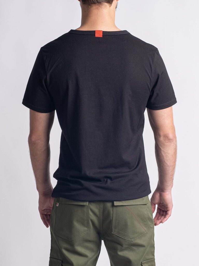 1083 - T-SHIRT TIME FOR THE PLANET 302 coton bio noir Homme
