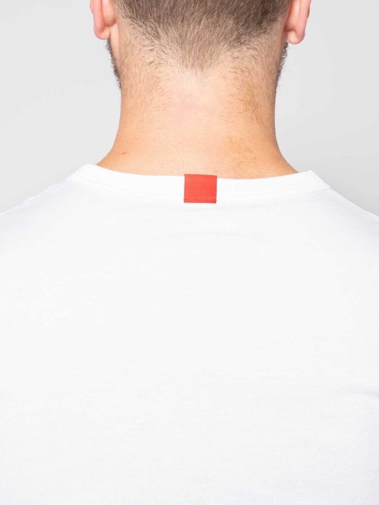 1083 - T-SHIRT 100 % coton bio blanc Homme