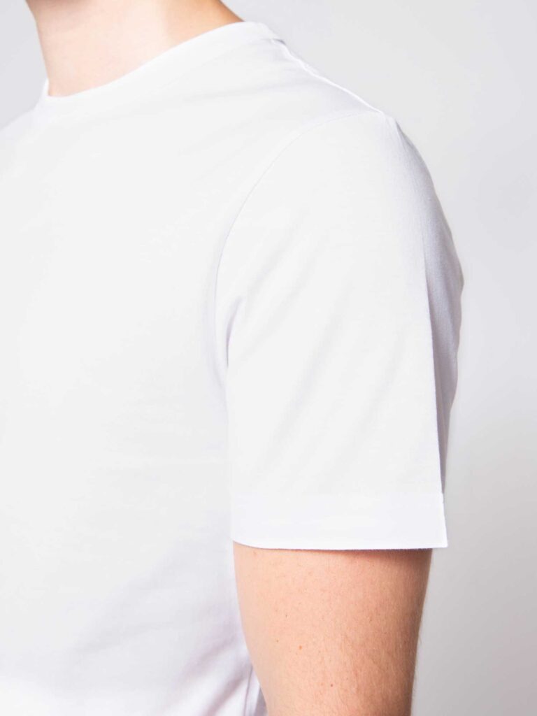 1083 - T-SHIRT 100 % coton bio blanc Homme