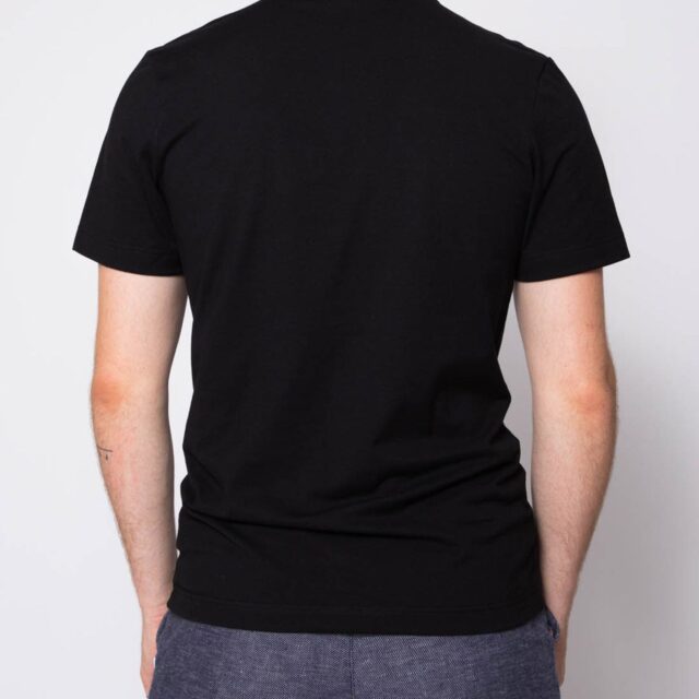 1083 - T-SHIRT  100 % coton bio noir Homme