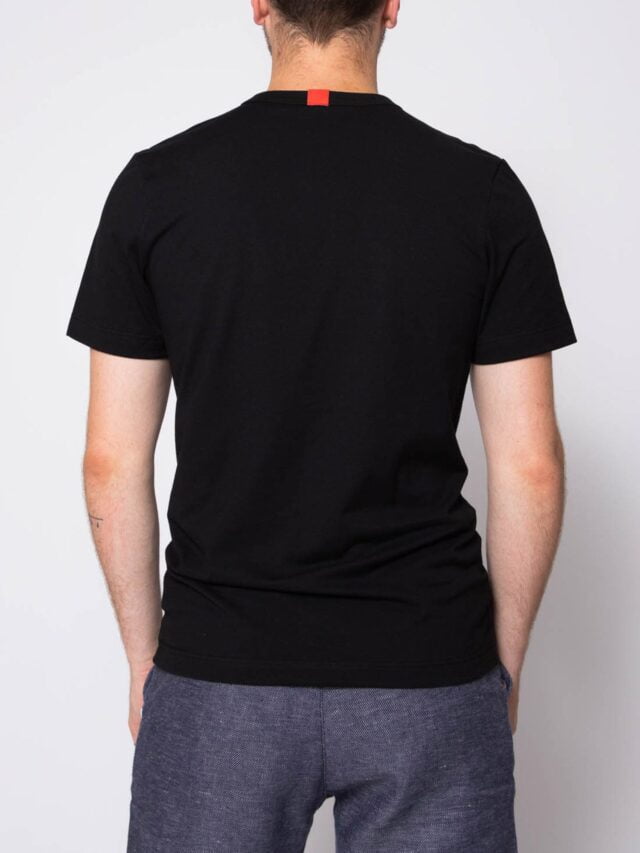 1083 - T-SHIRT  100 % coton bio noir Homme