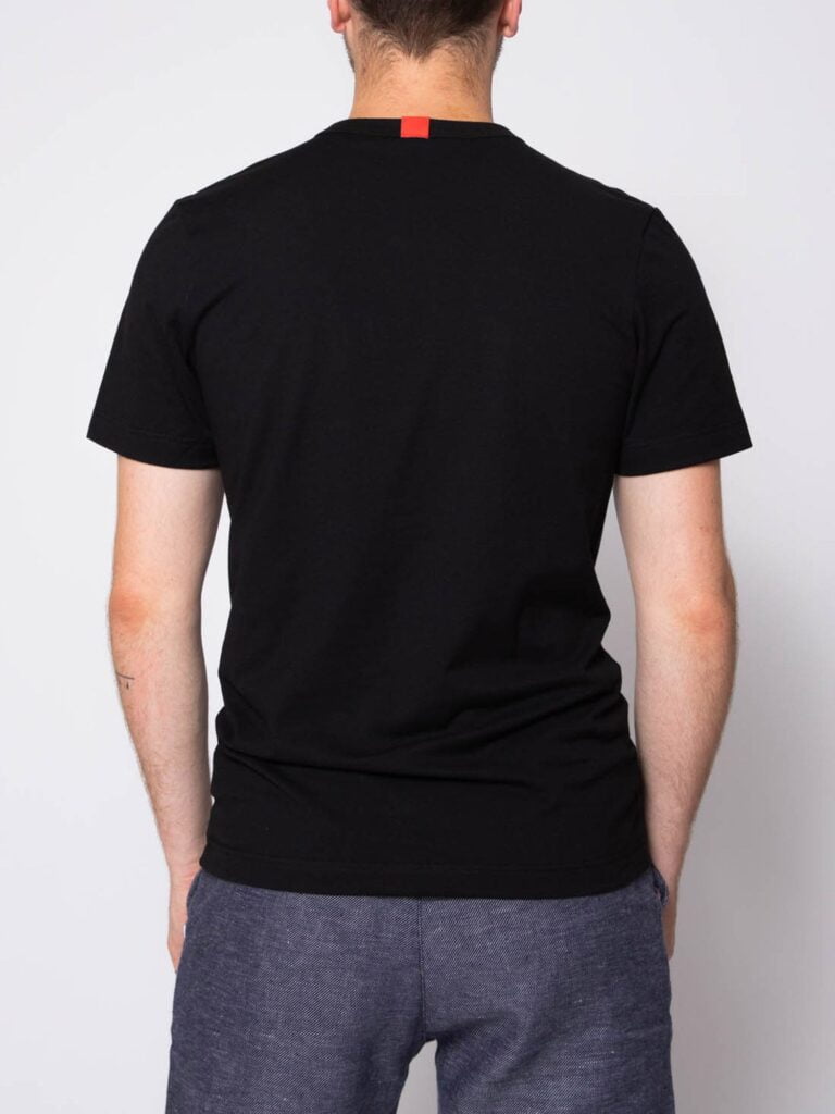 1083 - T-SHIRT 100 % coton bio noir Homme