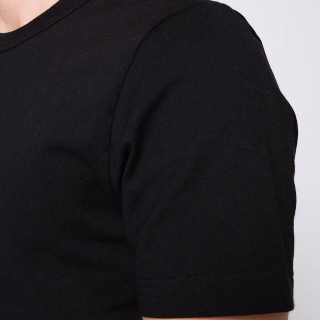 1083 - T-SHIRT  100 % coton bio noir Homme
