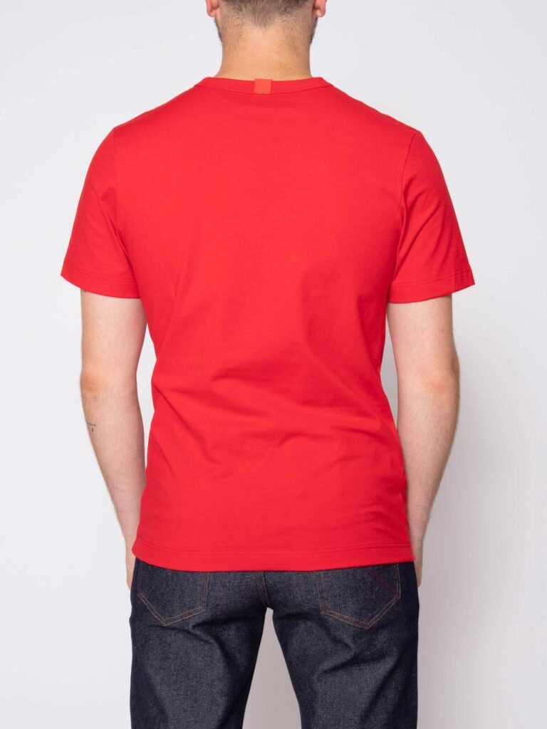 1083 - T-SHIRT 100 % coton bio rouge Homme