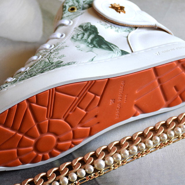 Baron Papillon - Sneaker Barons Papillom Mid Marie-Antoinette verte