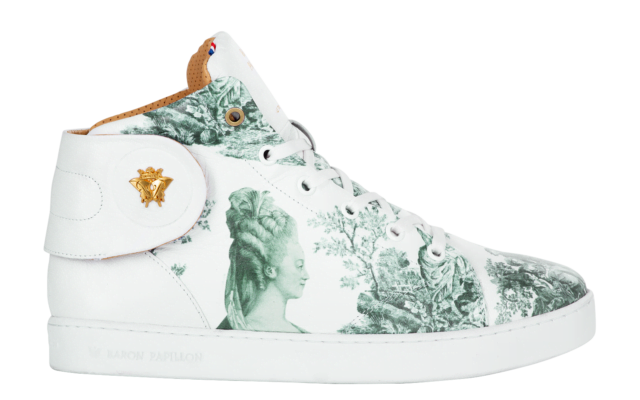 Baron Papillon - Sneaker Barons Papillom Mid Marie-Antoinette verte